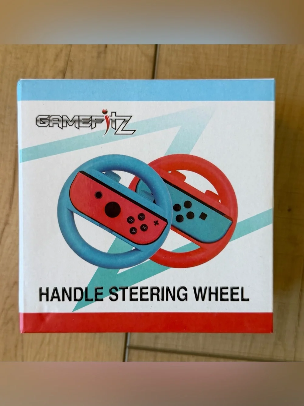 Gamefitz Nintendo Switch Steering Wheel in Red and Blue